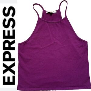 NWT. $40R  Express One Eleven High Neck Cropped Tank Top.